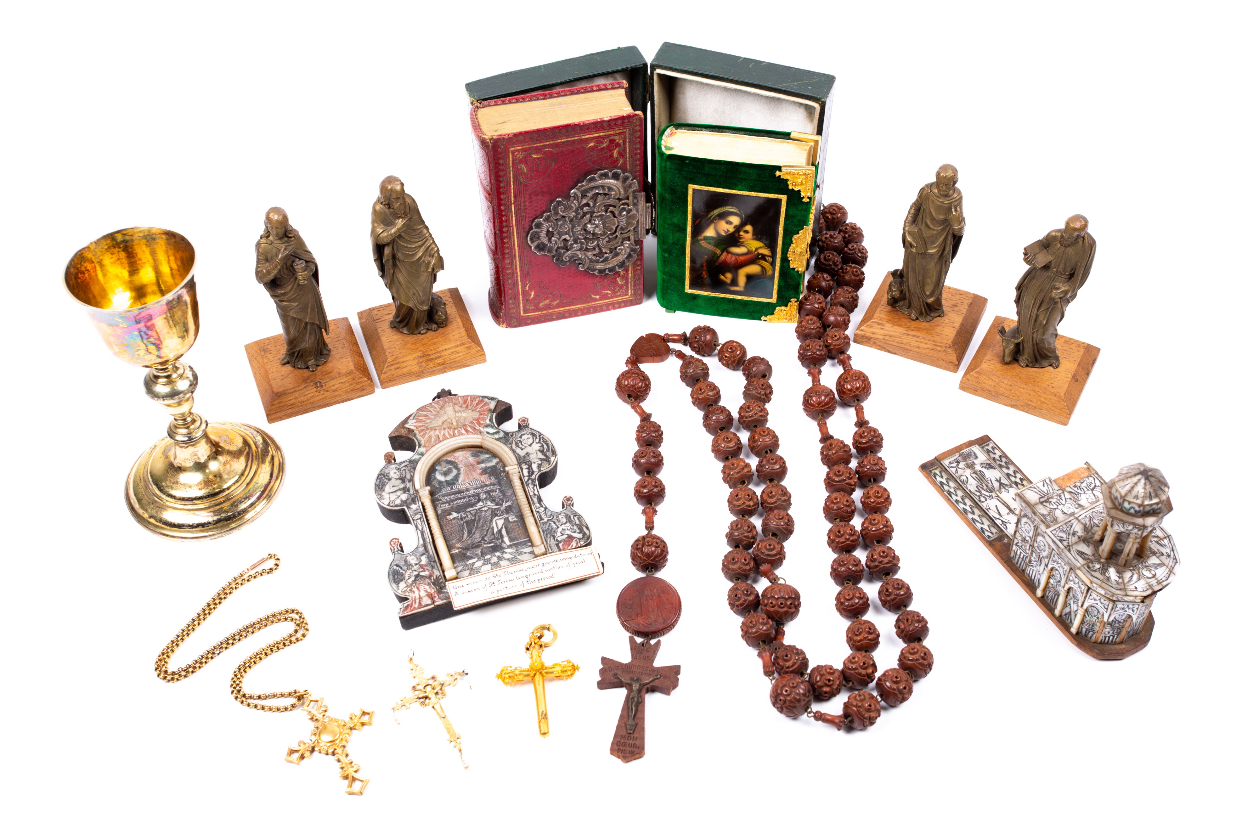 A selection of the religious items coming up for auction at Dawsons